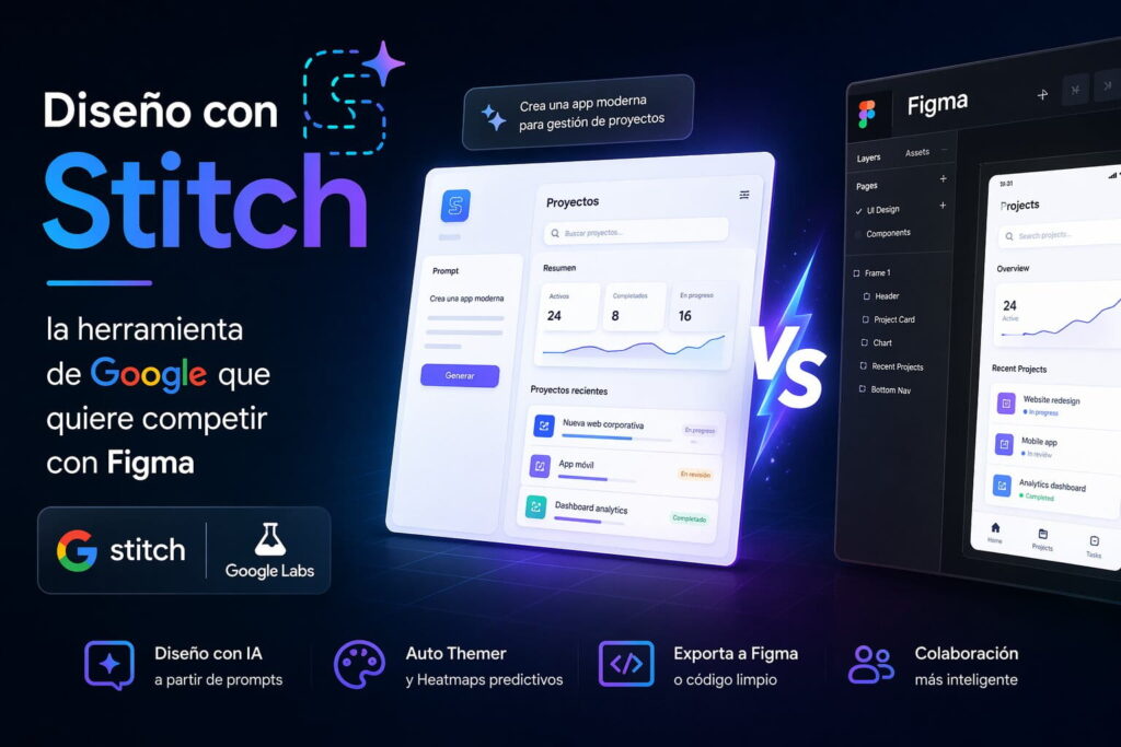 Diseño con Stitch: la herramienta de Google que quiere competir con Figma 2 Diseño con Stitch: la herramienta de Google que quiere competir con Figma