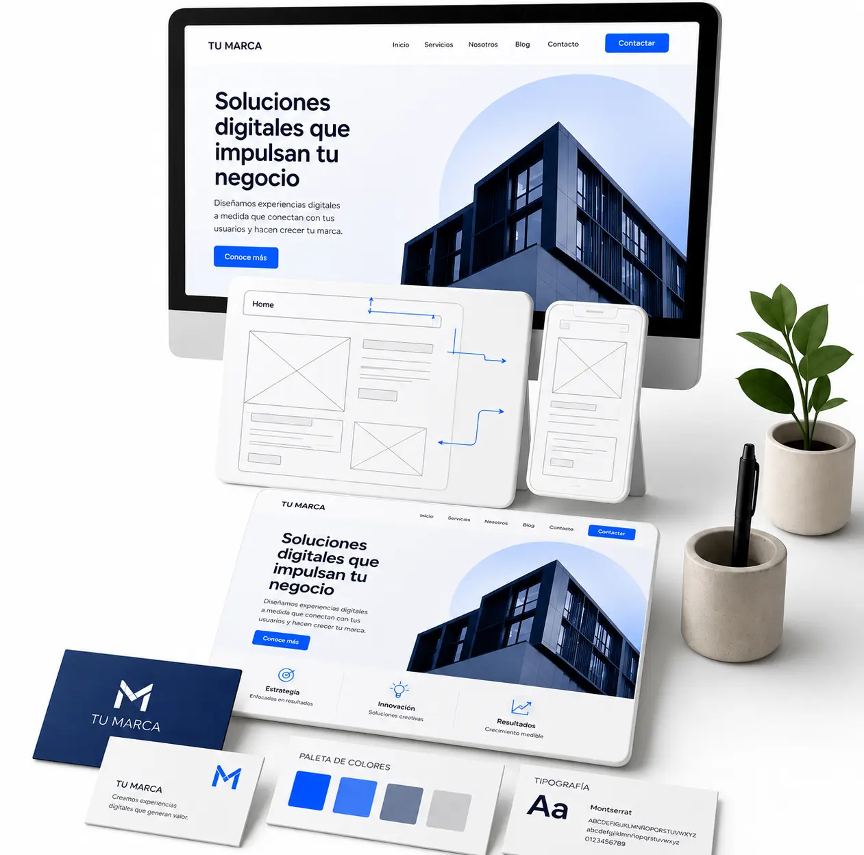 Reunión desarrollo web en Valencia diseño-marca