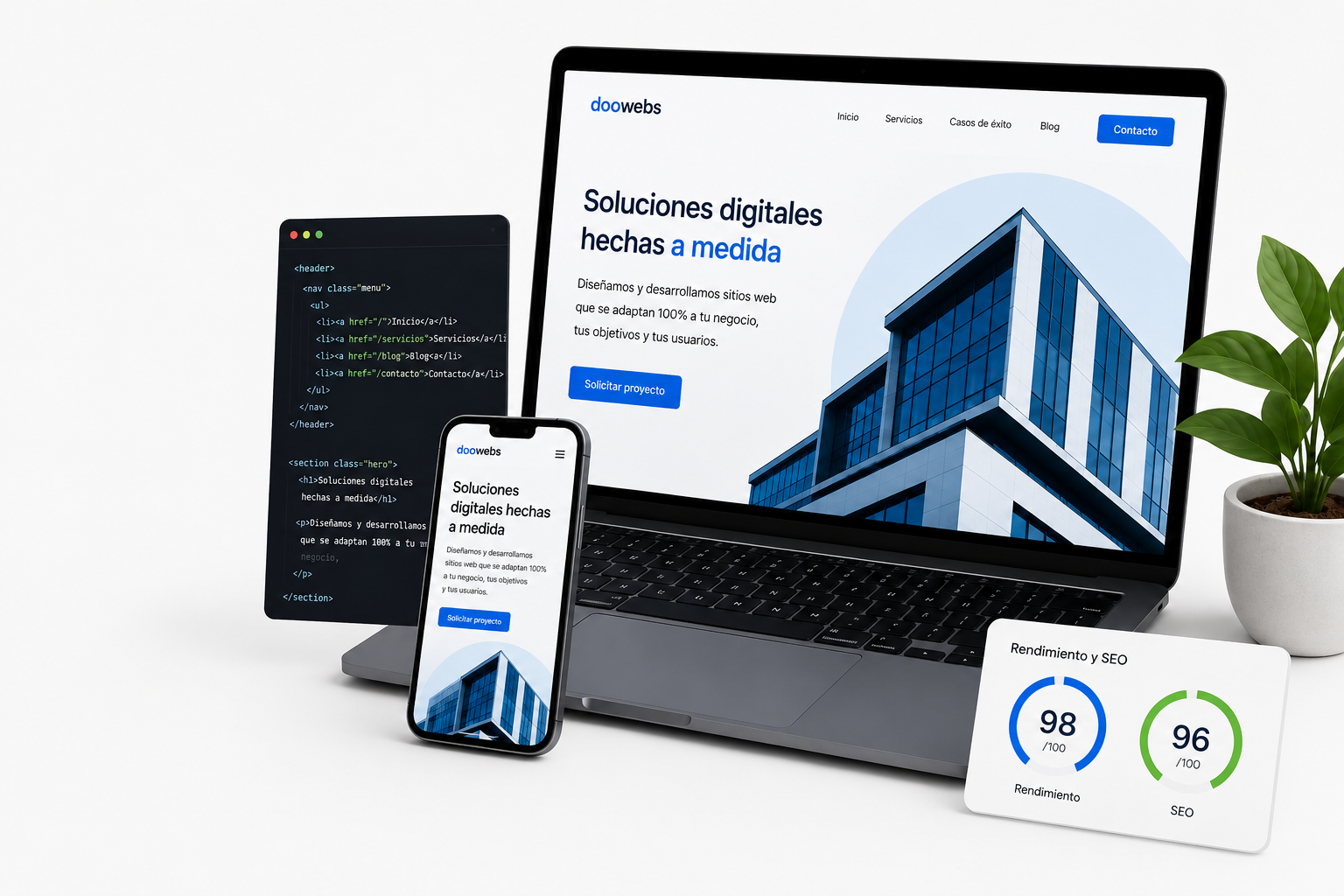 Desarrollador web trabajando en Valencia soluciones-digutales